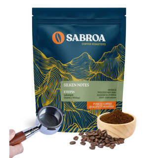 Silken Notes Etiopia Molido Espresso Filtro Cesta sin Presurizar