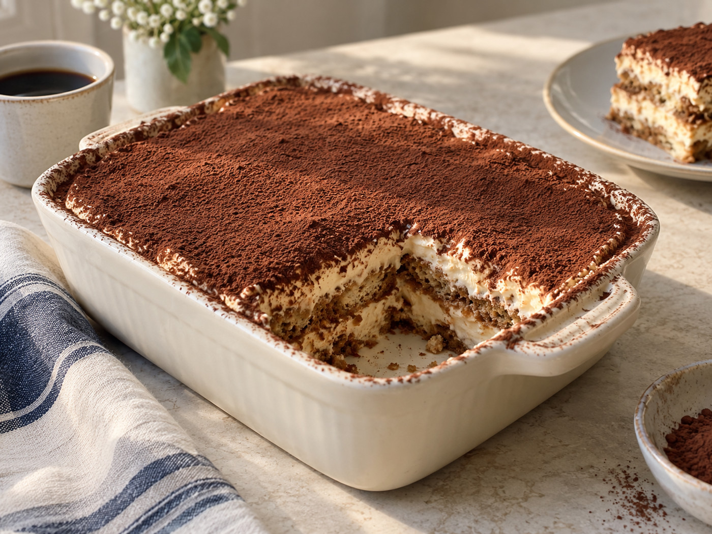 Tiramisú sin alcohol